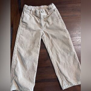 Janie and Jack Beige Corduroy Trousers